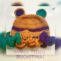 Image 1 of Mardi Teddy Bucket Hat