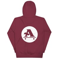 Image 3 of White a-logo Unisex Hoodie