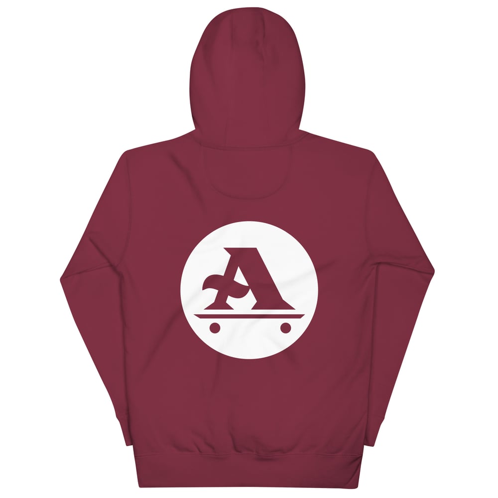 White a-logo Unisex Hoodie