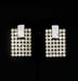 Image of Silver Rhinestone Pierced Earrings 