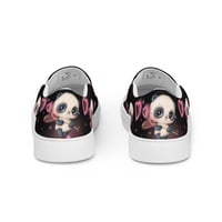 Image 3 of Women’s slip-on Valentines Day Panda canvas shoes