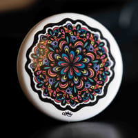 Retro Color Mandala - Button Pin