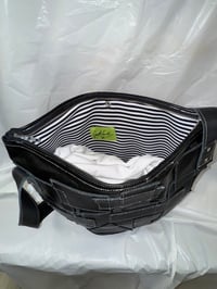 Image 3 of Cowhide Patchwork Tote Bag (Black)