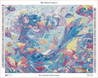Image 3 of Mermaid Full Size Diamond Painting by Michael David Ward