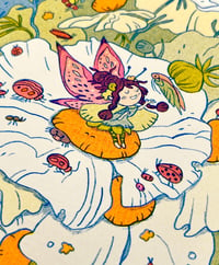 Image 2 of Bug Fairy Riso Print