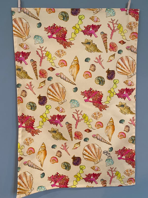 Image of Seashells Teatowel