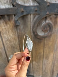 Image 8 of Magnifique bracelet en argent massif 800 et cristal de roche, vintage!