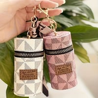 Image 11 of 3pcMini Vintage Coin Purse - Classic Zipper Bag Chic Scarf Trim, Multifunctional Lipstick Bag Coins,