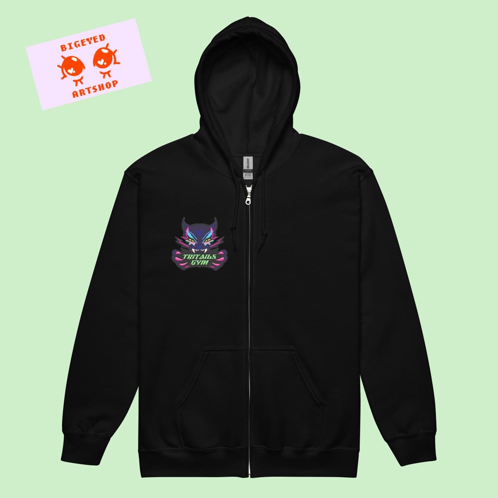 Image of TRITAILS GYM ZIP UP HOODIE