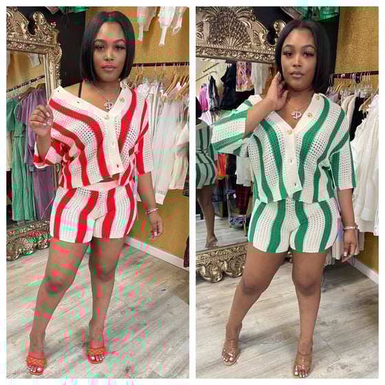 Image of Stripe me down Sweater Sets