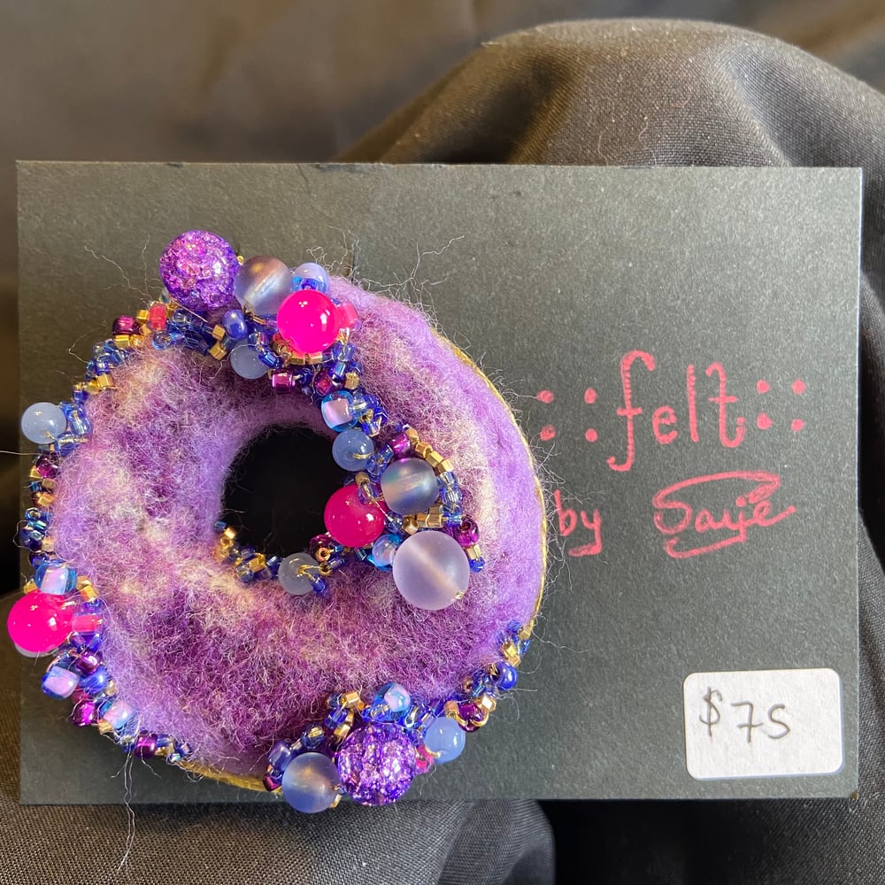 ::felt:: Lavender Donut Pin-Brooch