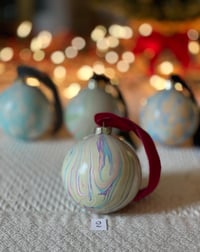 Image 3 of Marbled Ornaments - Yuletide