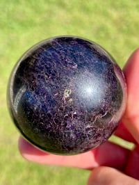 Image 9 of Charoite Aegirine & Pyrite Sphere I Siberia Russia #2952 