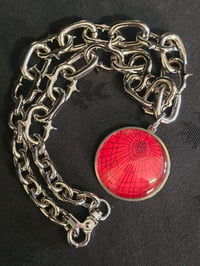 Image 3 of RED - Spiked - Arachne Chain - preserved web 3
