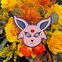 Image 1 of V.2. Espeon 100% embroidery patch, 4 inch