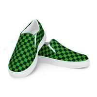 Image 1 of Women's Punk Green Canvas Shoes