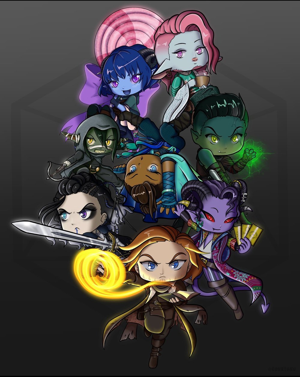 Image of Mighty Nein Print