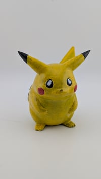 Image 1 of Generation 1 "Chubby" Pikachu Handpainted Fan Art Model