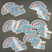 Image 3 of Filthy Liberal Book Hugger Stickers