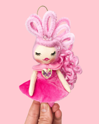 Image 1 of Pink Parade Holiday Doll Ornament 