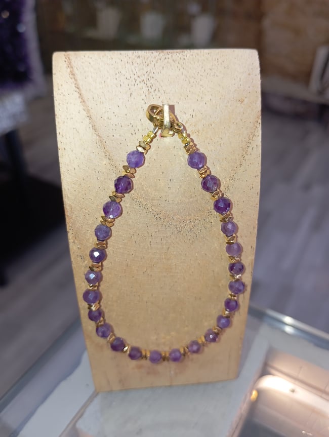 Bracelet améthyste 4