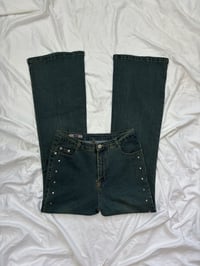Image 1 of Vintage green wash jeans // 38