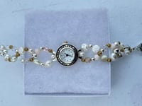 Image 1 of Freshwater Pearl Crystal Geneva Watch