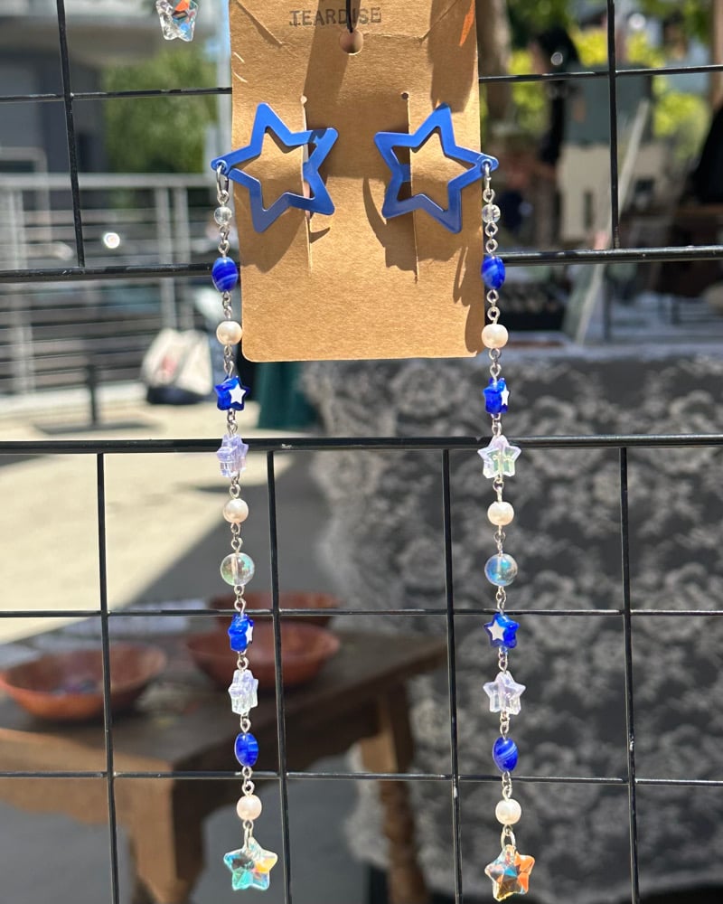 Image of colorful star hair clips 