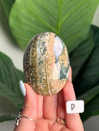 Image 4 of CHOOSE YOUR OWN PINK AND GREEN VEINLESS OCEAN JASPER PALM STONES -MADAGASCAR- 