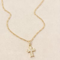 Image 2 of Stone Cross Necklace