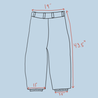 Image 9 of NAVY SNOW PANTS