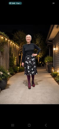 Image 1 of Kylie Jane Lace skirt -ecru flowers 