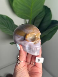 Image 3 of CHOOSE YOUR OWN PINK SEA JASPER SKULL -MADAGASCAR-