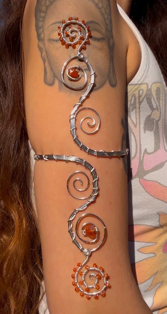 Image of Swirl arm cuff : made to order and customizable 