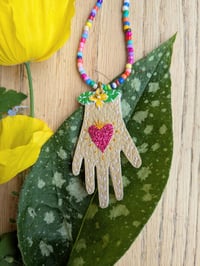 Image 2 of Heart in Hand Necklace