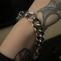 Sterling Silver Large Chain Heavy duty bracelet 