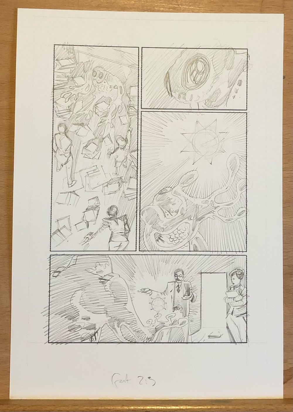 Image of Fort issue 2 page 3 pencils