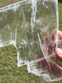 Image 3 of Transparent Selenite Slab | Morocco #3012