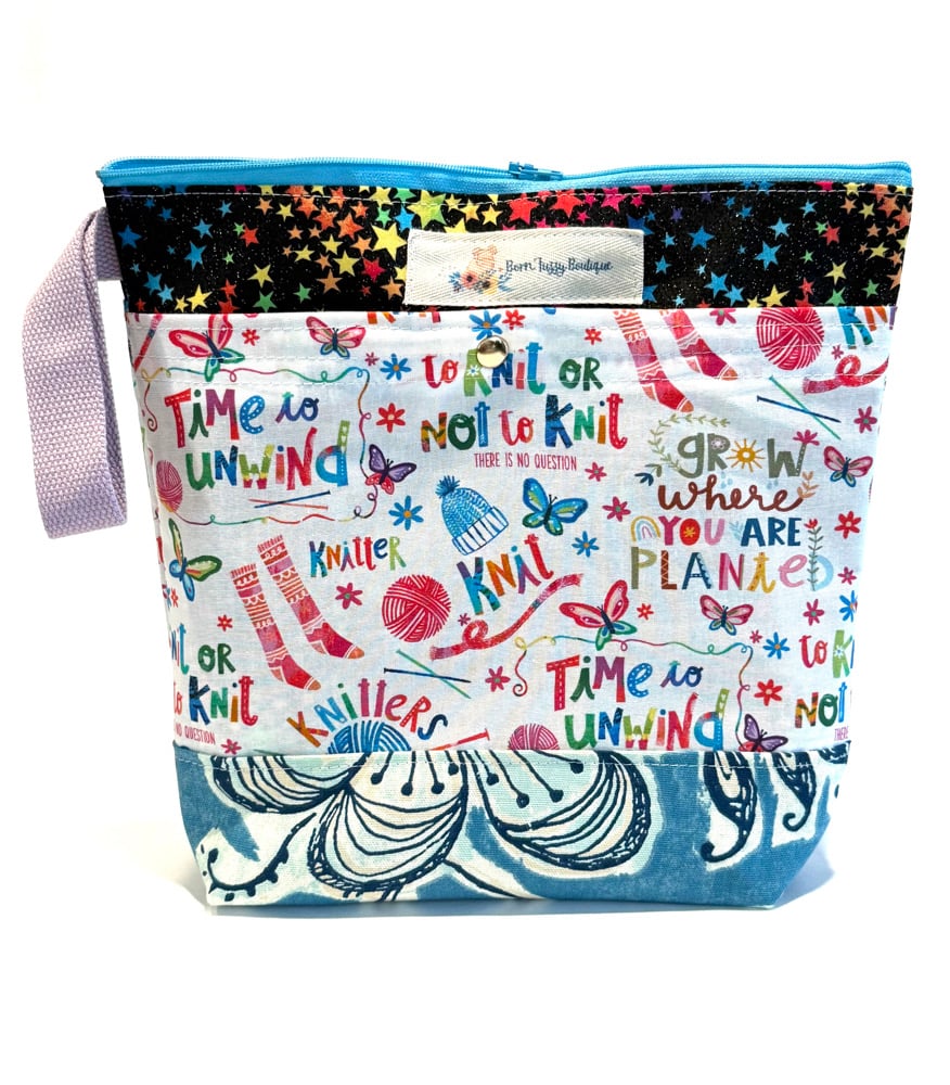 Large Zippered Project bag 🧦 