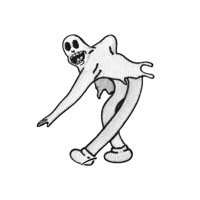 Koko Dancing Ghost Embroidered Patch