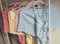 Image 6 of Crochet stripe backless shorts set - 5 colours 