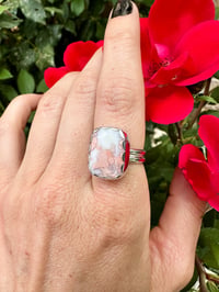 Image 5 of Cotton Candy Agate Ring (Square)