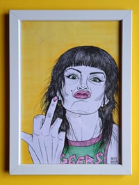 Image 1 of 'GAGGERS' original illustration (A4, frame incl.)