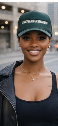 Image 1 of ENTRAPRENEUR Forest Green Trucker Hat