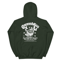 Image 1 of Cannabliss white print hoodie