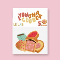 Image 1 of Stickers holographiques Lyon Snack Club en collab avec Le Lab