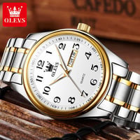 Image 4 of OLEVS Classic Bussiness Quartz Watch for Men Digital Dial Date Week Display Clock Luminous Waterproo