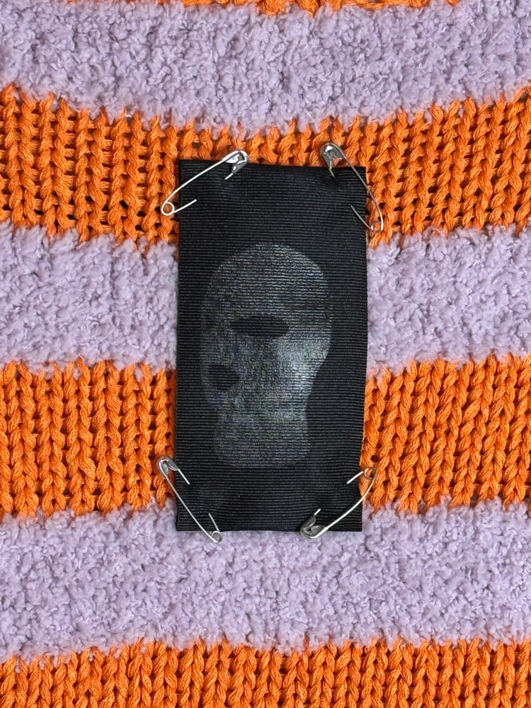 フランス製　カラフル　ハンドニット パフスリーブ　手編み　C21 フランス製 カラフル ハンドニット パフスリーブ 手編み C21 - メルカリ