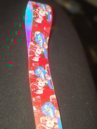 Image 3 of [LIMITED] RED LATEX KEYCHAIN LANYARD WITH CHARM