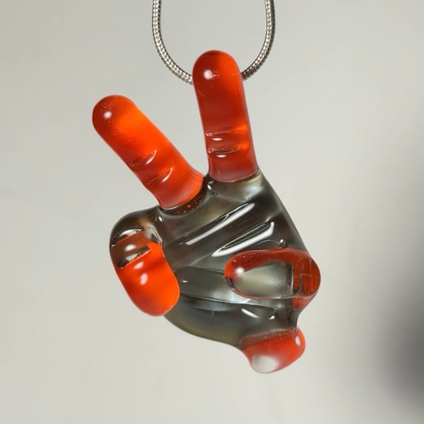 Image of Cherry and Pearl  Peace Sign Mini